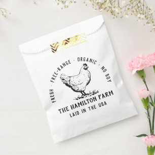 Custom Farm Business Promotional Logo  Favor Bag