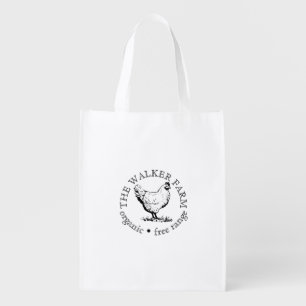 Custom Farm Business Promotional Logo Grocery Bag