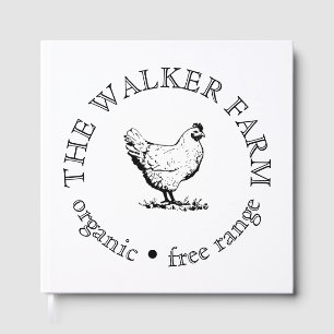Custom Farm Business Promotional Logo Guest Book