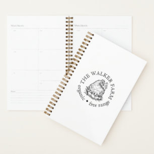 Custom Farm Business Promotional Logo Planner