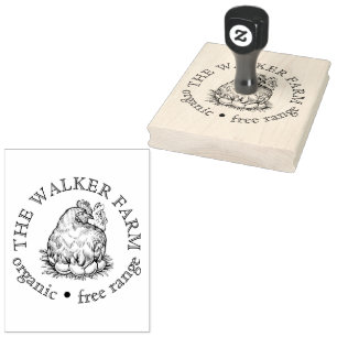 Custom Farm Business Promotional Logo Rubber Stamp