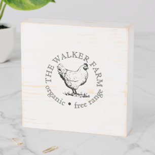 Custom Farm Business Promotional Logo Wooden Box Sign