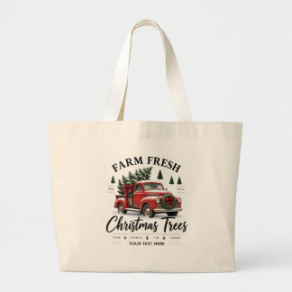 Custom Farm Fresh Christmas Trees Tote Bag