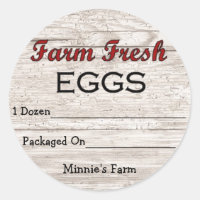 Custom Farm Fresh Eggs Sticker