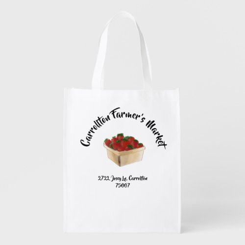 Custom Farmers Market Marketing Bag