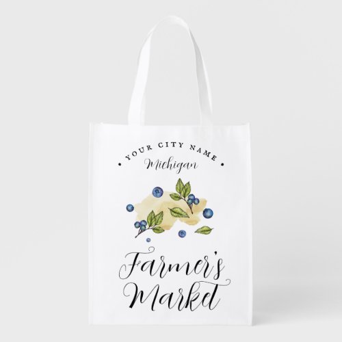 Custom Farmers Market Grocery Bag