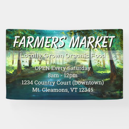 Custom Farmers Market Landscape Banner