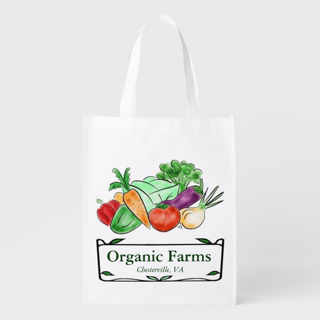 Custom Farmers Market Tote (Front)