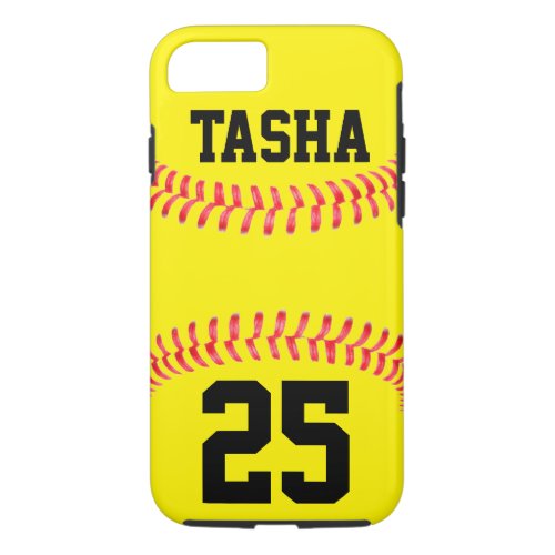 Custom Fastpitch Softball iPhone Case