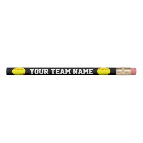 Custom Fastpitch Softball Team Name Personalized Pencil