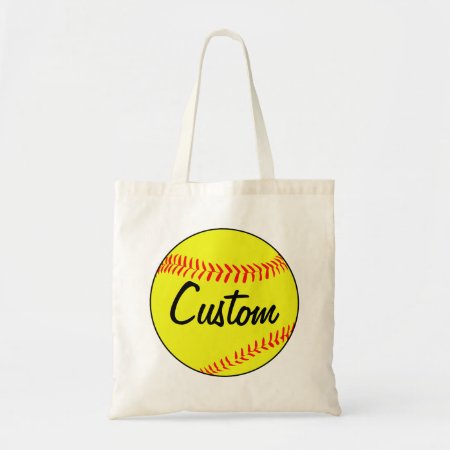 Custom Fastpitch Softball Tote Bag