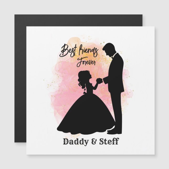 Custom Father and Daughter - Best Friends Forever (Front/Back)