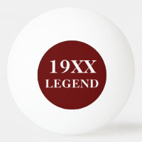 Custom Father Birthday Table Tennis Year Legend Ping Pong Ball