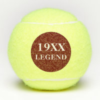 Custom Father Birthday Tennis Player Year Legend Tennis Balls