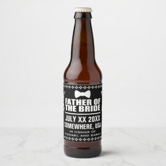 Custom Father of the Bride Beer Bottle Label