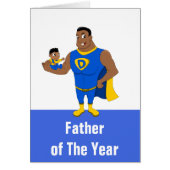 Custom father of the year cartoon card (Front)