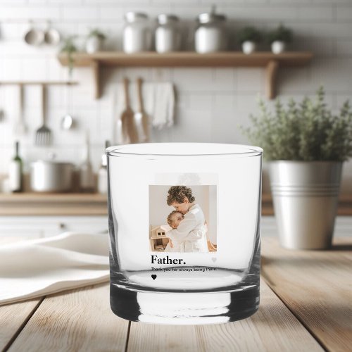 Custom Father Photo | Personalized Dad Whiskey Glass Custom Father Photo | Personalized Dad Whiskey Glass
