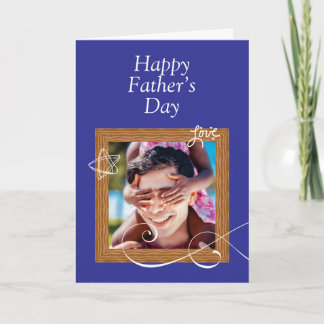 Custom Father’s Day Card with Photo – Personalized