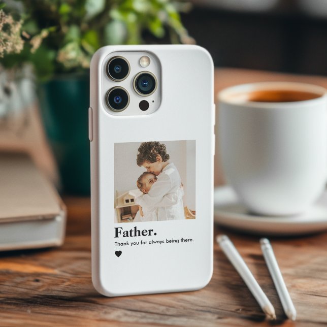 Custom Father’s Day Photo | Minimalist Dad Gift Case-Mate iPhone Case (Creator Uploaded)