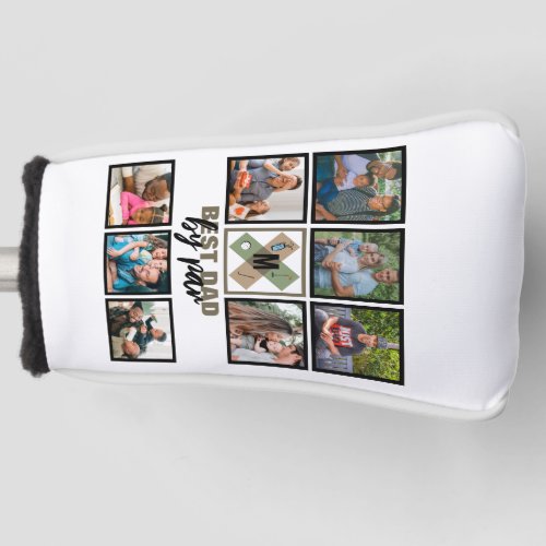 Custom Fathers Day Best Dad By Par 8 Photo Collage Golf Head Cover