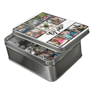 Custom Fathers Day Best Dad By Par 8 Photo Collage Jigsaw Puzzle