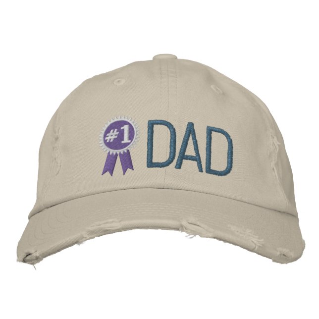 Custom Father's Day / Birthday Dad Embroidered Baseball Hat (Front)
