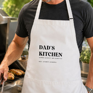 Custom Father's Day Funny Gift for Dad, Grandpa Adult Apron