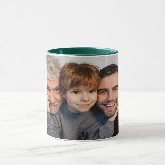 Custom Father's Day Gift Mug, Personalized Photo Mug (Center)