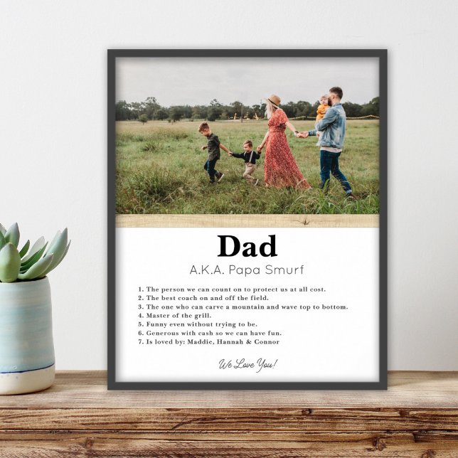 Custom Father's Day Gift  Photo Art Print (Creator Uploaded)