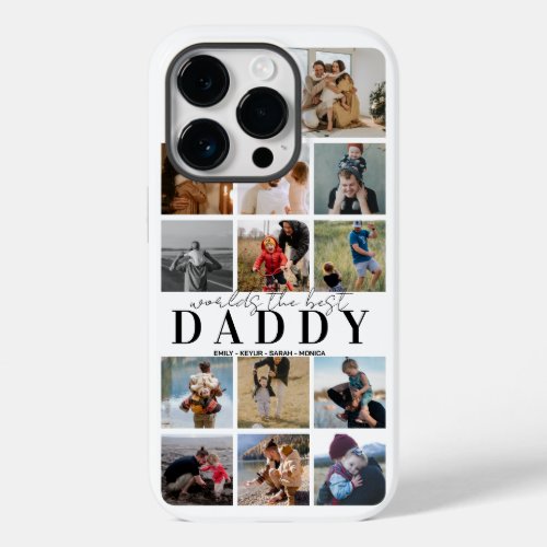 Custom Fathers Day Gift Photo Collage Case_Mate iPhone 14 Pro Case