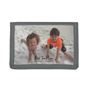 Custom Father's Day Kids Photo Tri-fold Wallet