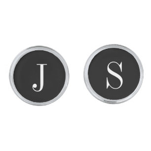 Custom Fathers Day Mens Monogram Cufflinks for Dad
