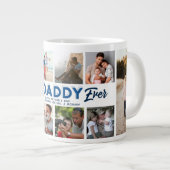 Custom Father's Day Photo Collage Best Daddy Ever Giant Coffee Mug (Front Right)