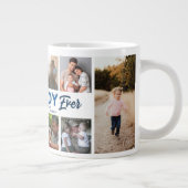 Custom Father's Day Photo Collage Best Daddy Ever Giant Coffee Mug (Right)