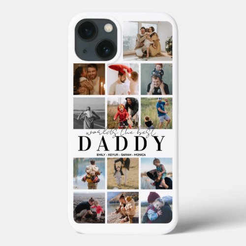 Custom Fathers Day Photo Collage Mate iPhone 13 Case