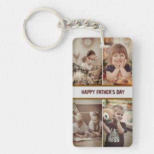 Custom Father's Day Photo Keychain