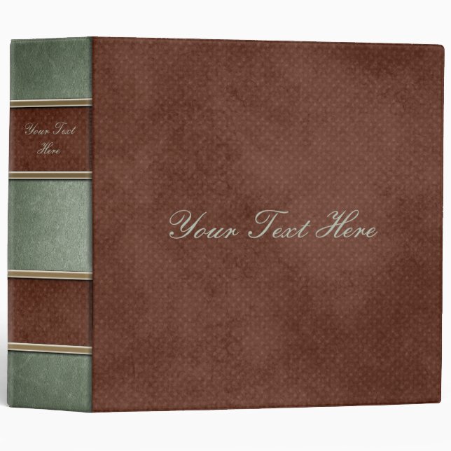 Custom Faux Book Spine Photo Album Binder (Front/Spine)