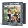 Custom Faux Chalk Graduation 2024 Photo Scrapbook 3 Ring Binder
