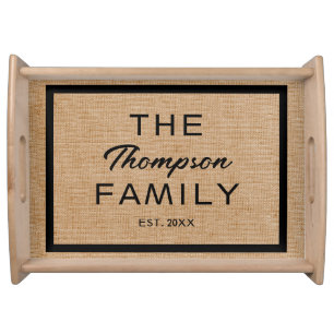 Custom Faux Fabric Serving Tray