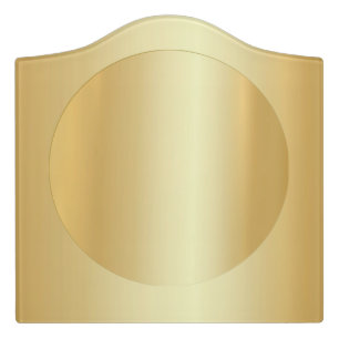 Custom Faux Gold Blank Elegant Glamour Template Door Sign