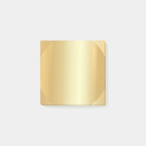 Custom Faux Gold Blank Elegant Modern Template Post_it Notes