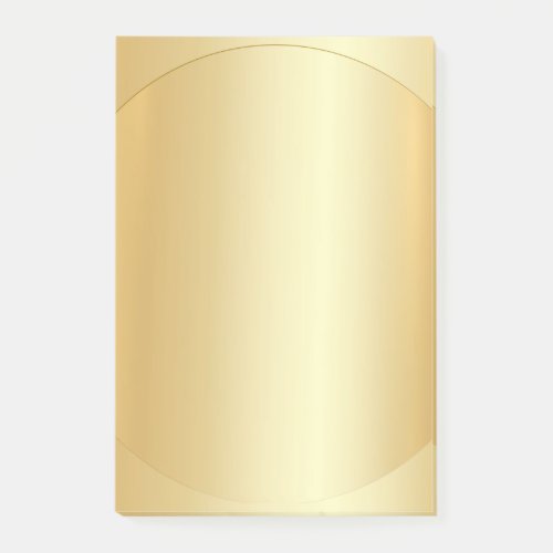 Custom Faux Gold Blank Template Elegant Modern Post_it Notes