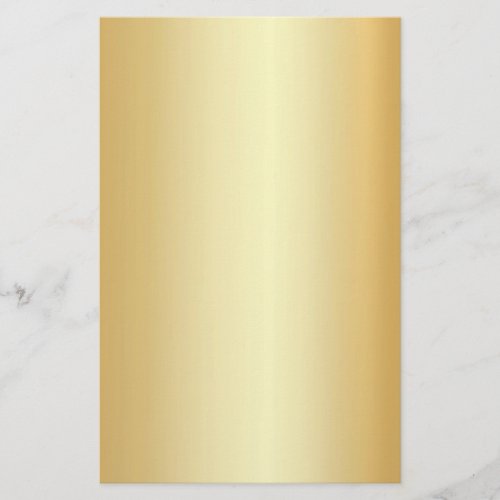 Custom Faux Gold Elegant Blank Modern Template Stationery