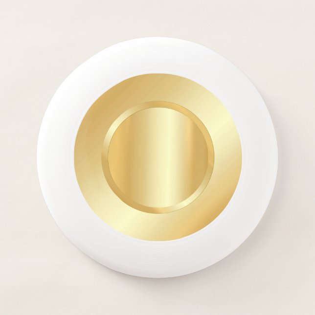 Custom Faux Gold Elegant Blank Template Trendy Wham-O Frisbee (Front)