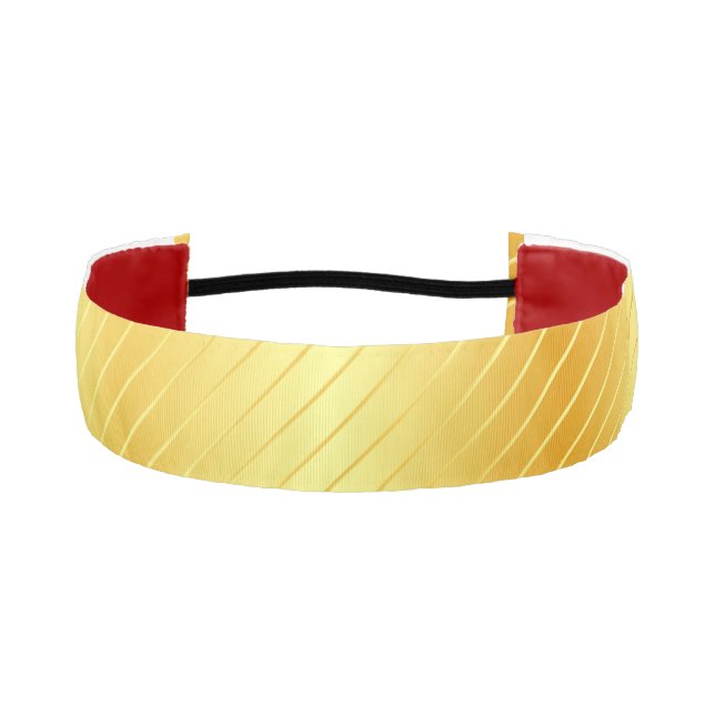 Custom Faux Gold Elegant Classic Trendy Template Athletic Headband (Front)