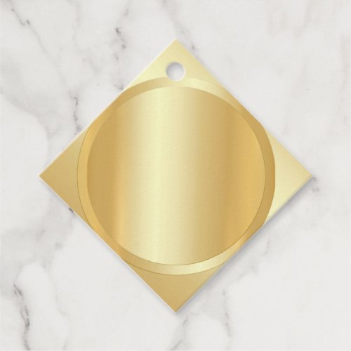 Custom Faux Gold Elegant Modern Blank Template Favor Tags