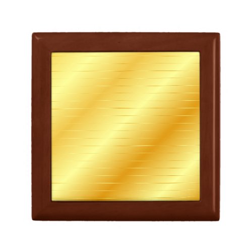Custom Faux Gold Elegant Modern Trendy Template Gift Box