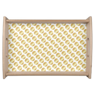 Custom Faux Gold Elegant Template Modern Trendy Serving Tray