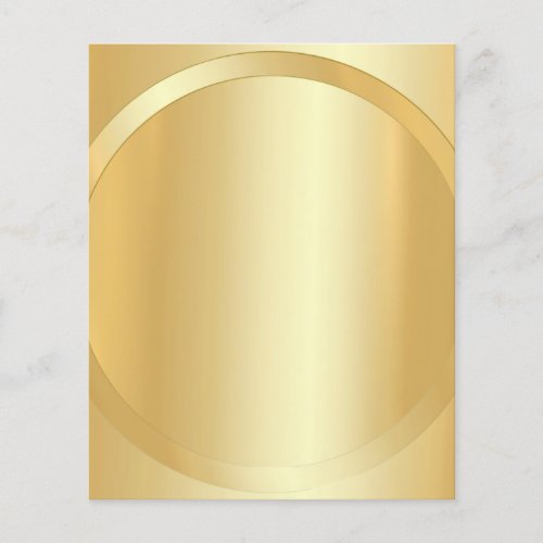 Custom Faux Gold Glamorous Add Your Text Template Flyer