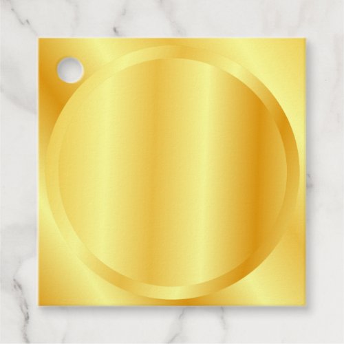 Custom Faux Gold Metallic Look Blank Template Favor Tags